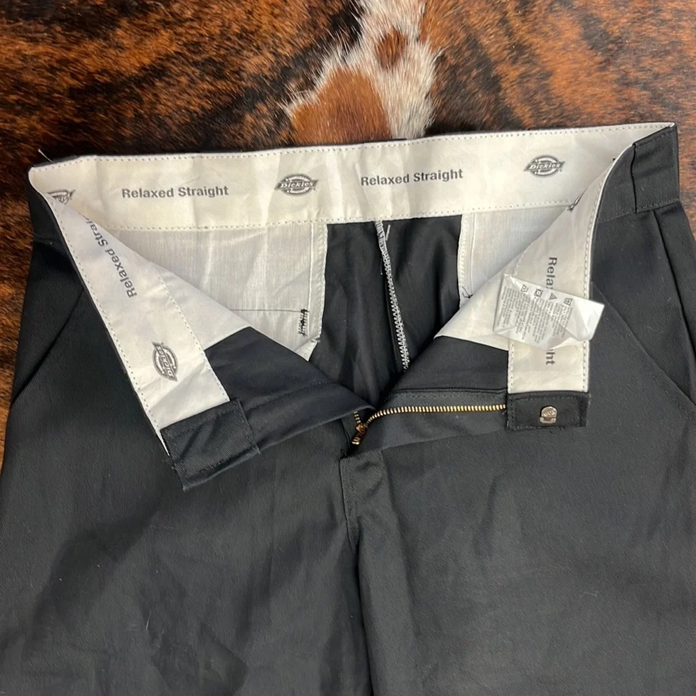 Black Dickies Double Knee Relaxed Fit Pants 32X32 - Picture 4 of 7
